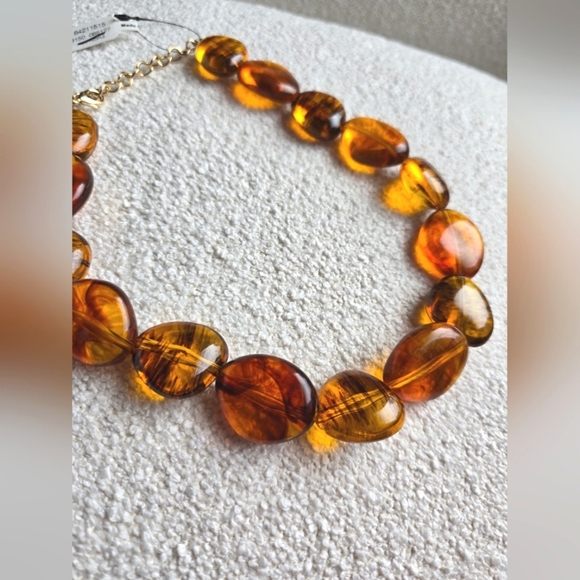 NWT! Free People, Wasted Youth Choker, Amber Tone, MSRP $48 - Picture 7 of 9